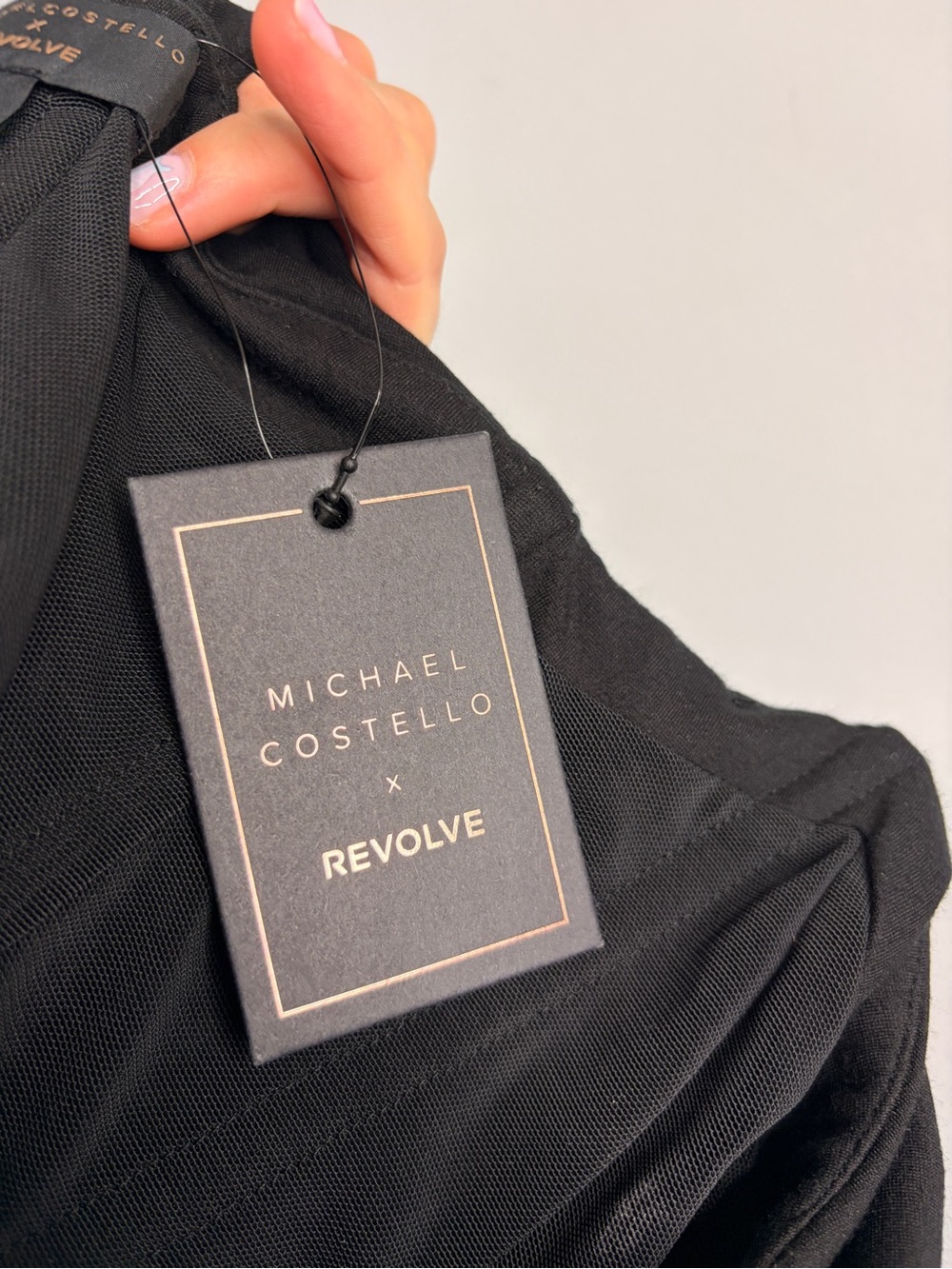 NWT Michael Costello x Revolve Black Strapless Evening Gown Small - Picture 8 of 14